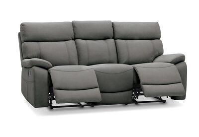 ALFRED - Fabric 3 Seater with 2 Inbuilt Recliners