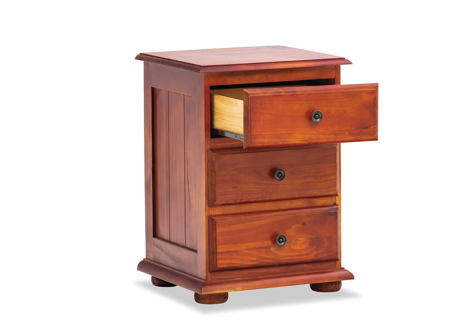 DARK CIGAR TULLY 3 Drawer Bedside