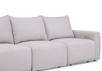 MIKAELA - 3 Seater with Sliding Electric Chaise MIKAELA