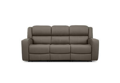 CAPALDI LEATHER - 3 Seater Sofa with 2 Inbuilt Electric Recliners
