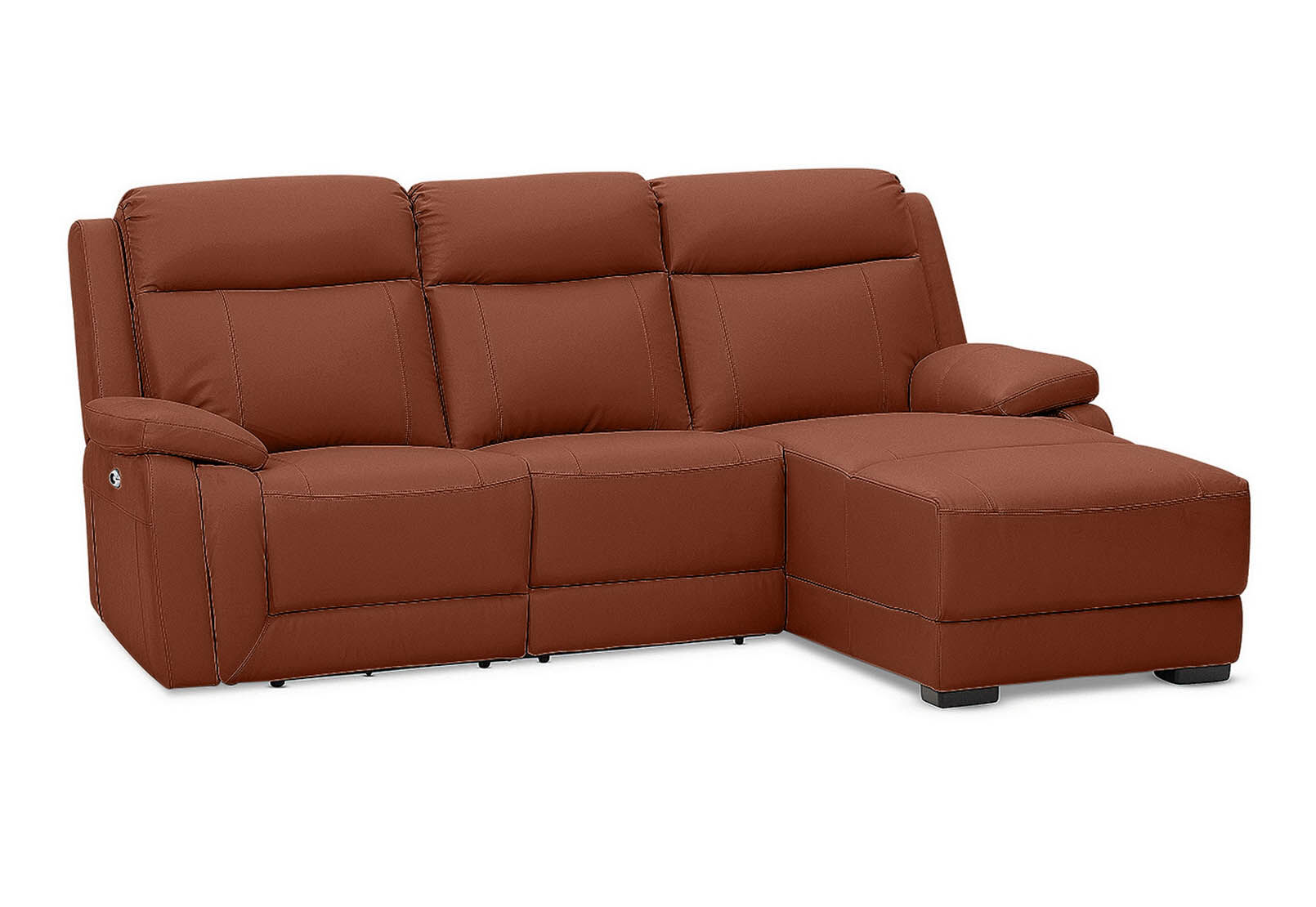SAN MARCO - Leather 3 Seater Right-Hand Facing Chaise SAN MARCO