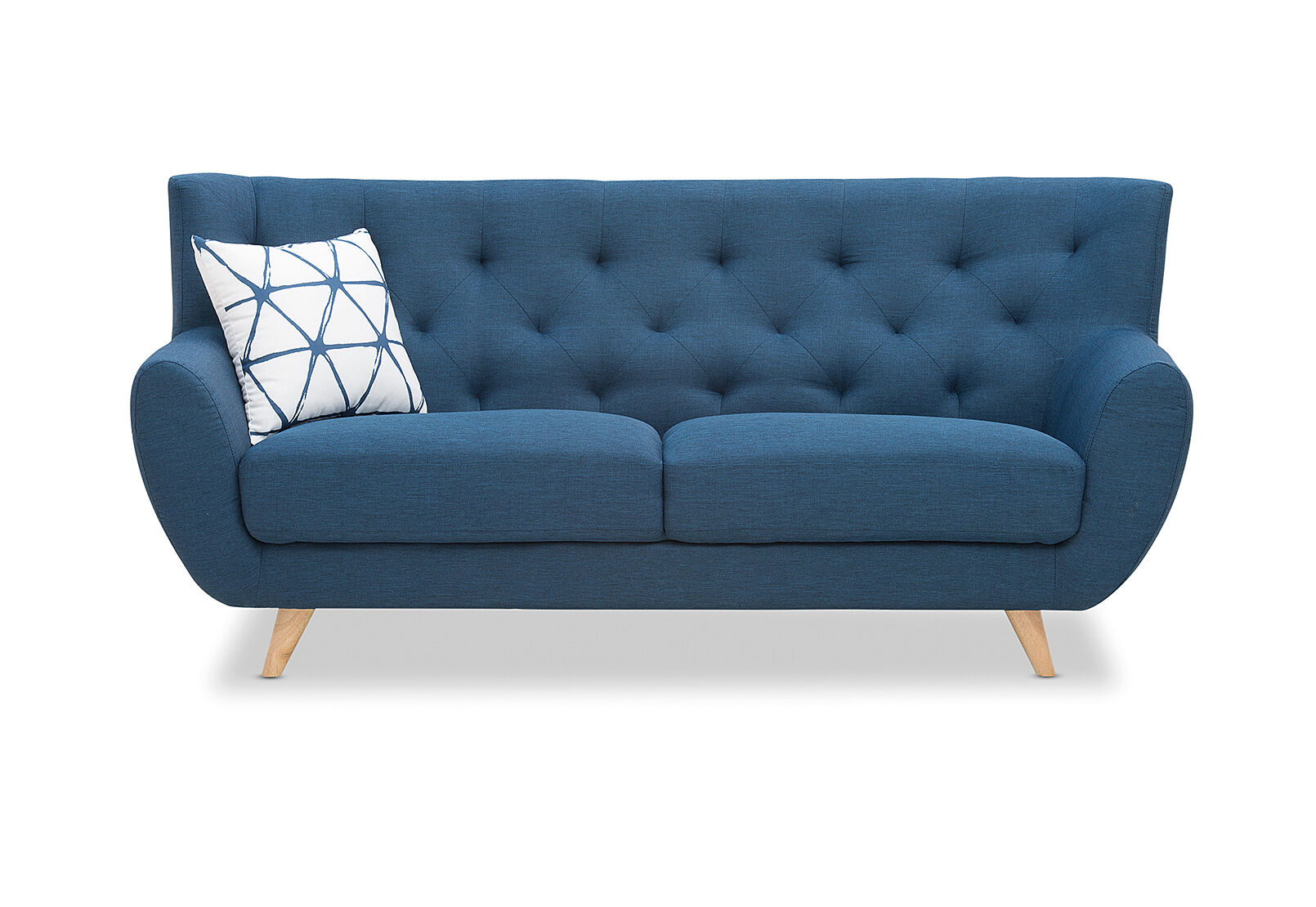NAVY JUNIPER Fabric 3 Seater Sofa Amart Furniture