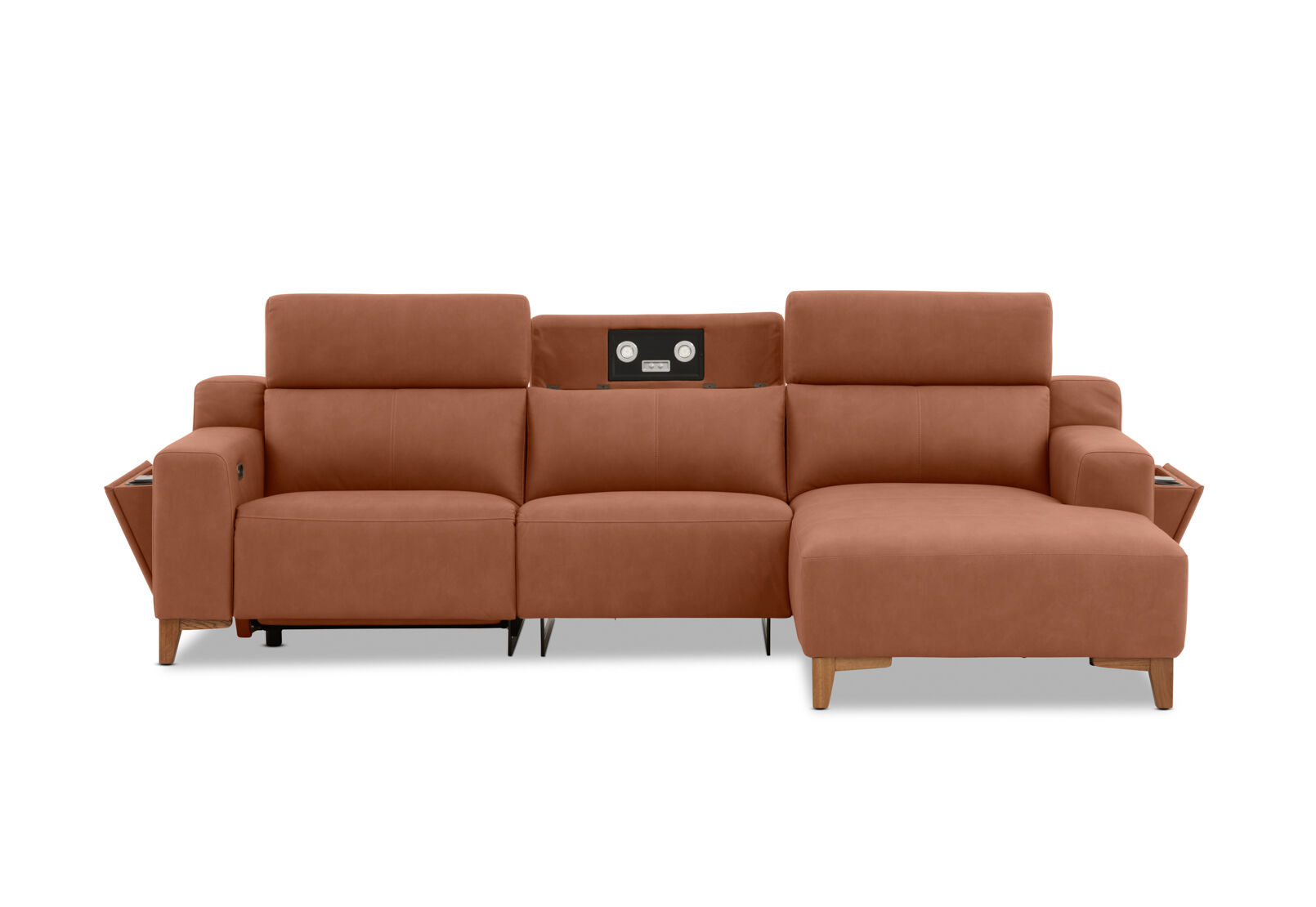 GAGE FABRIC - 3 Seater Sofa with Electric Recliner & RHF Chaise GAGE FABRIC