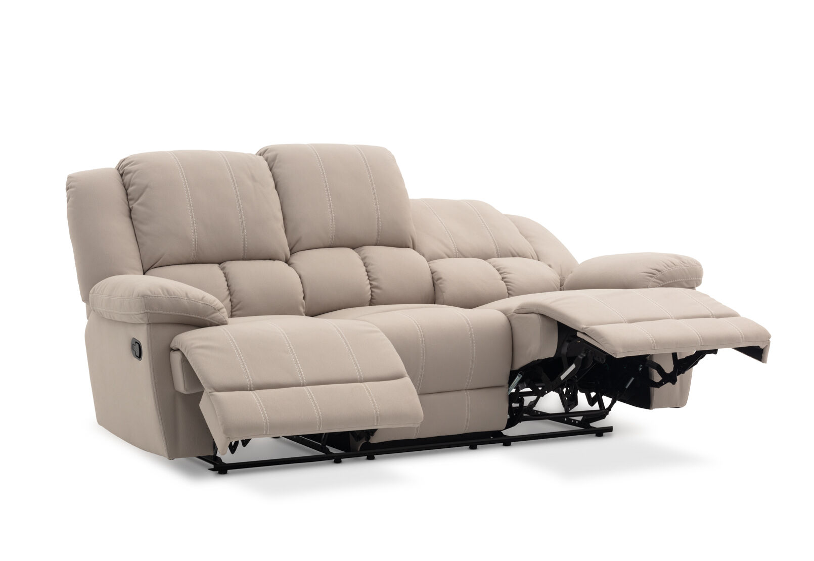ADRIANO FABRIC - 3 Seater Sofa with 2 Inbuilt Recliners ADRIANO FABRIC