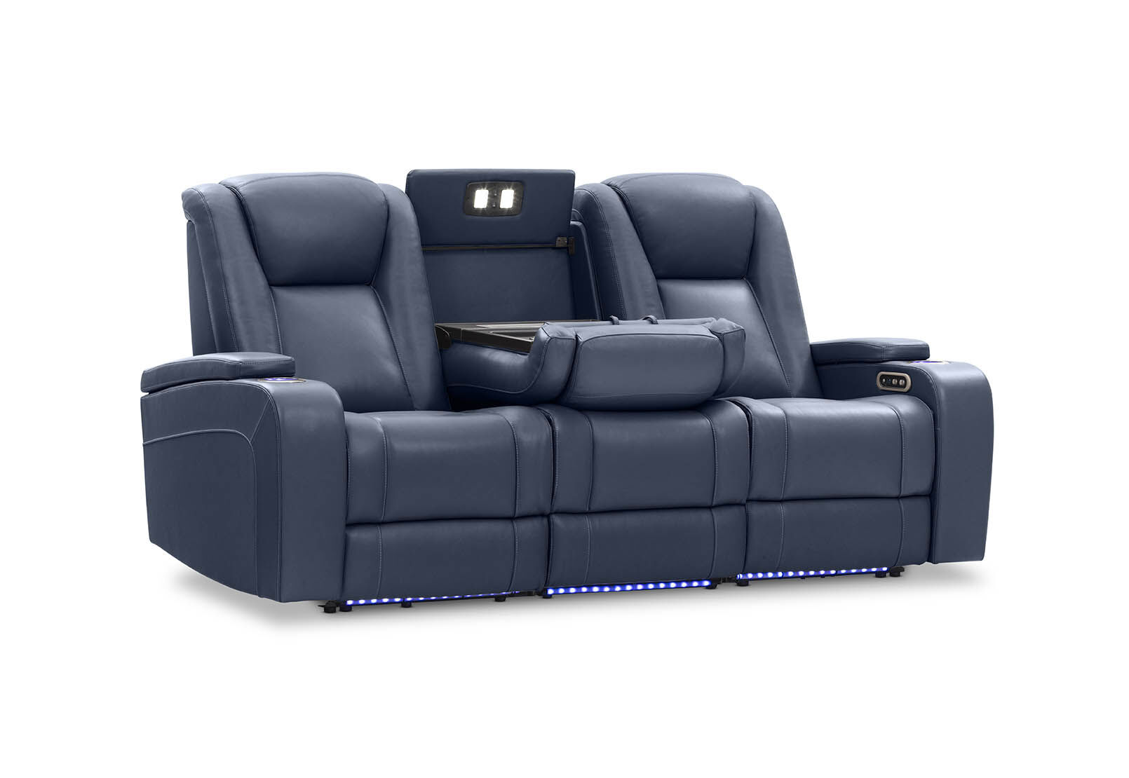 SENTINAL MK2 LEATHER - 3 Seater with 2 Electric Recliners SENTINAL MK2 LEATHER