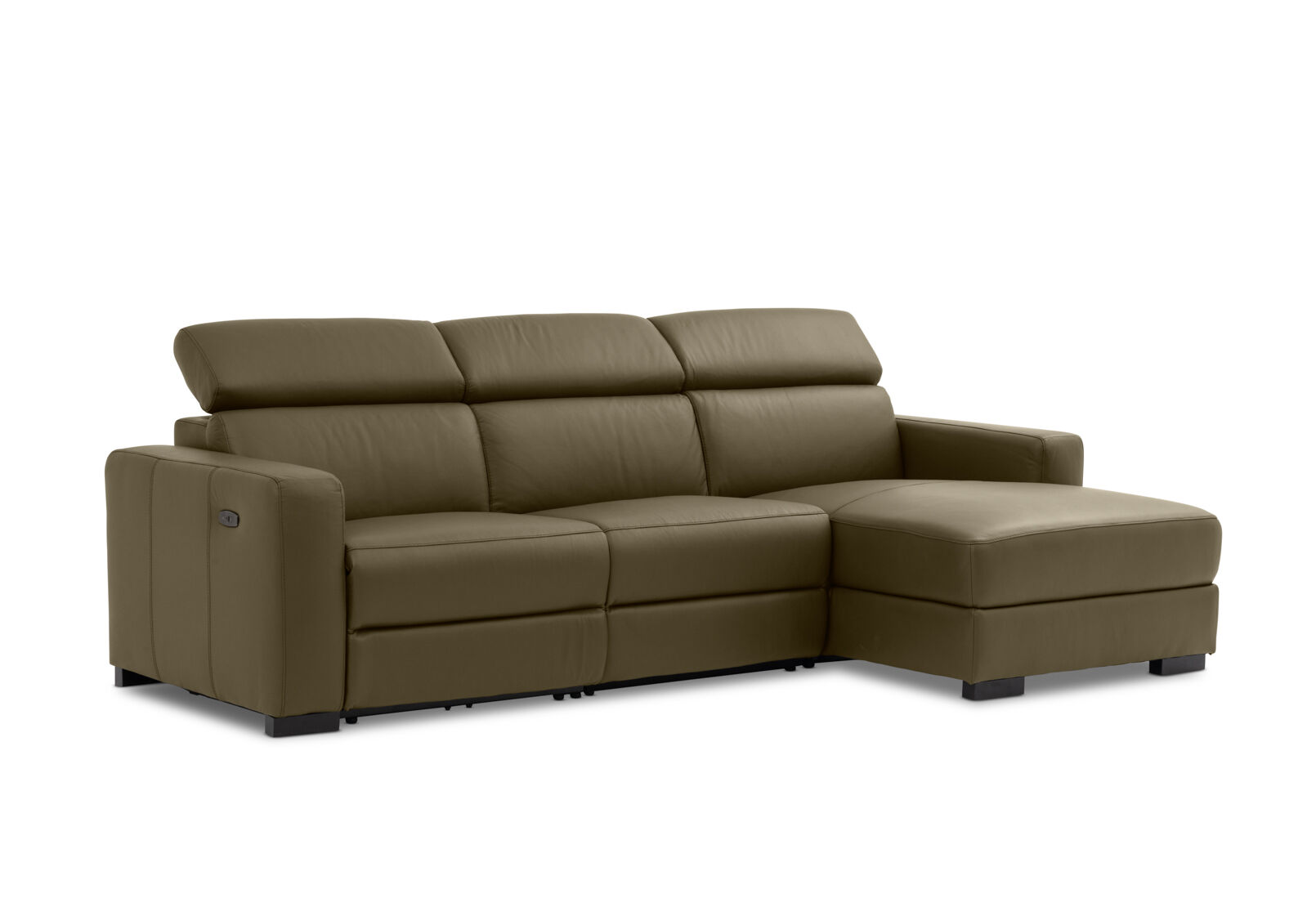 DAMIAN LEATHER - 3 Seater Sofa with RHF Chaise DAMIAN LEATHER