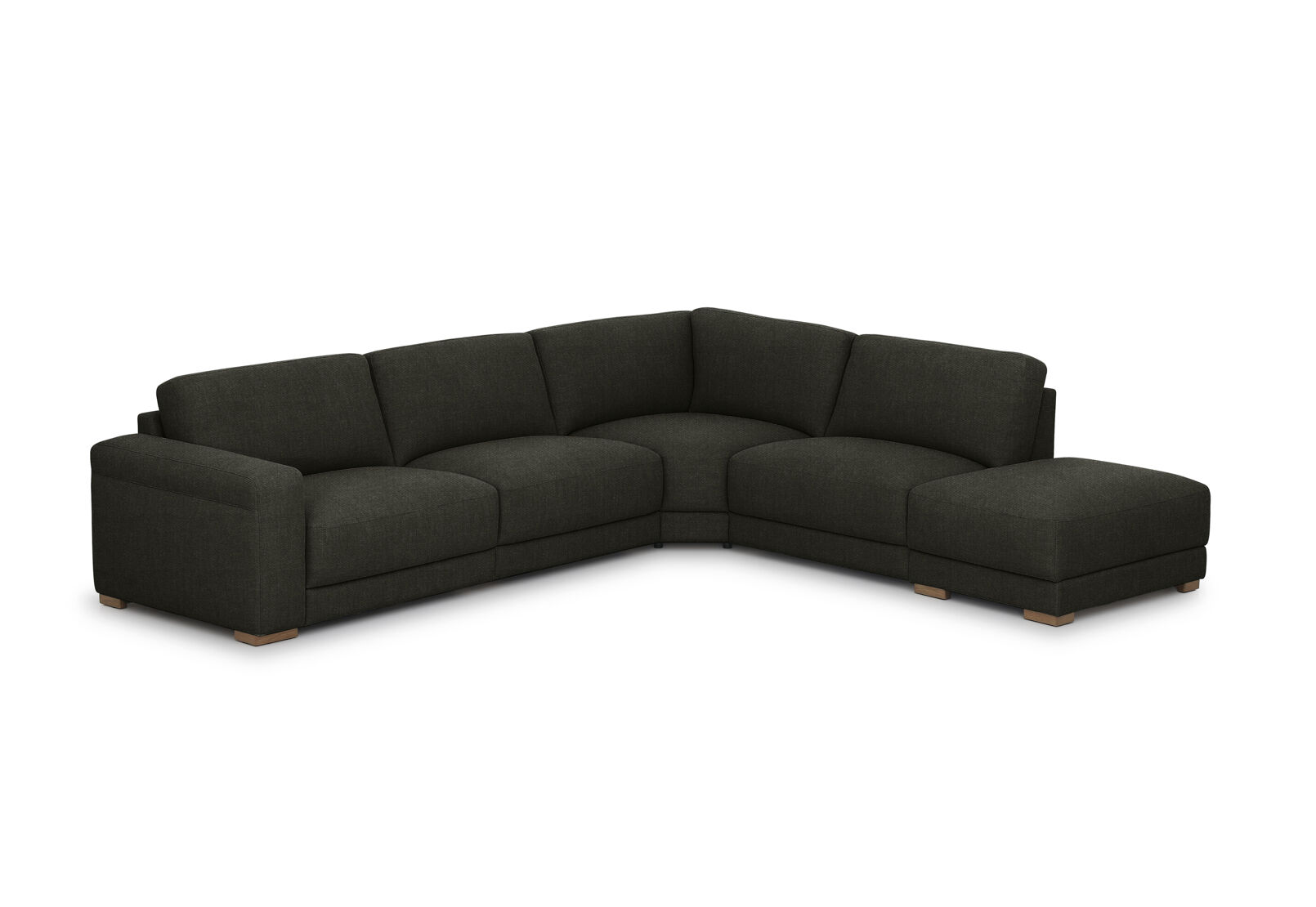 LEONE FABRIC - 5 Piece Terminal Corner Lounge LEONE FABRIC