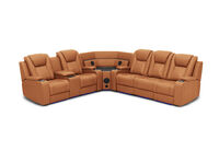 SENTINAL MK2 LEATHER - 5 Piece Corner with LHF Console SENTINAL MK2 LEATHER