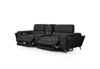 SINATRA FABRIC - Media 3 Seater with 2 Inbuilt Electric Recliners SINATRA FABRIC