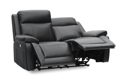 SAN MARCO - Leather 2 Seater Sofa with Electric Recliners