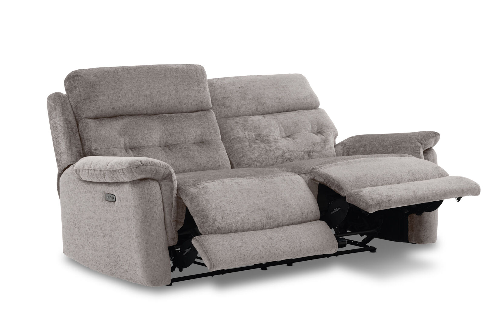 OBERTO FABRIC - 2 Seater with Electric Recliners OBERTO FABRIC