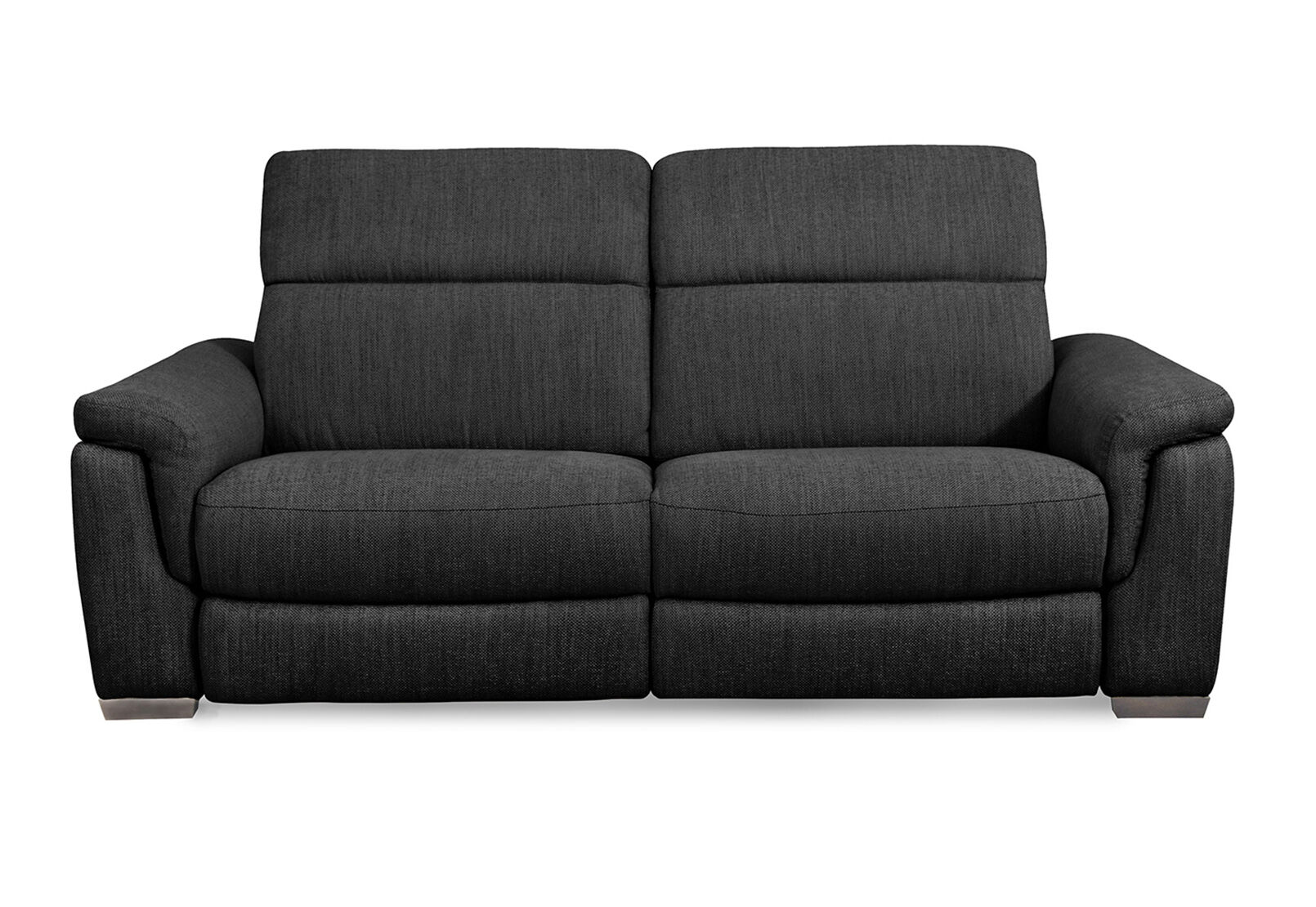 LUCIANO - Fabric 2.5 Seater Sofa with 2 Electric Recliners LUCIANO