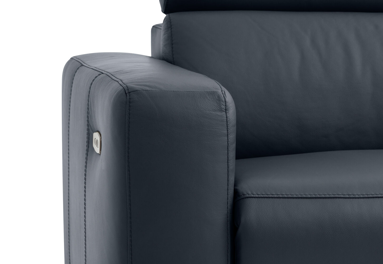 DAMIAN LEATHER - 3 Seater Sofa with RHF Chaise DAMIAN LEATHER