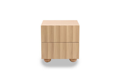 POWERS - 2 Drawer Bedside Table