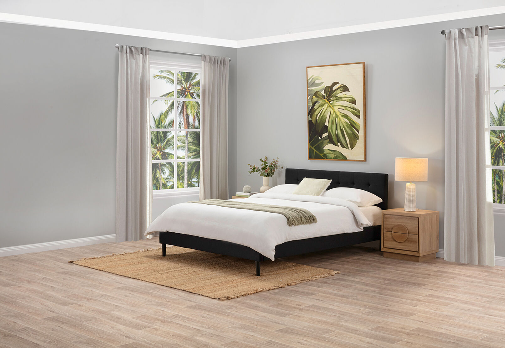 MURTEN - Charcoal King Bed MURTEN