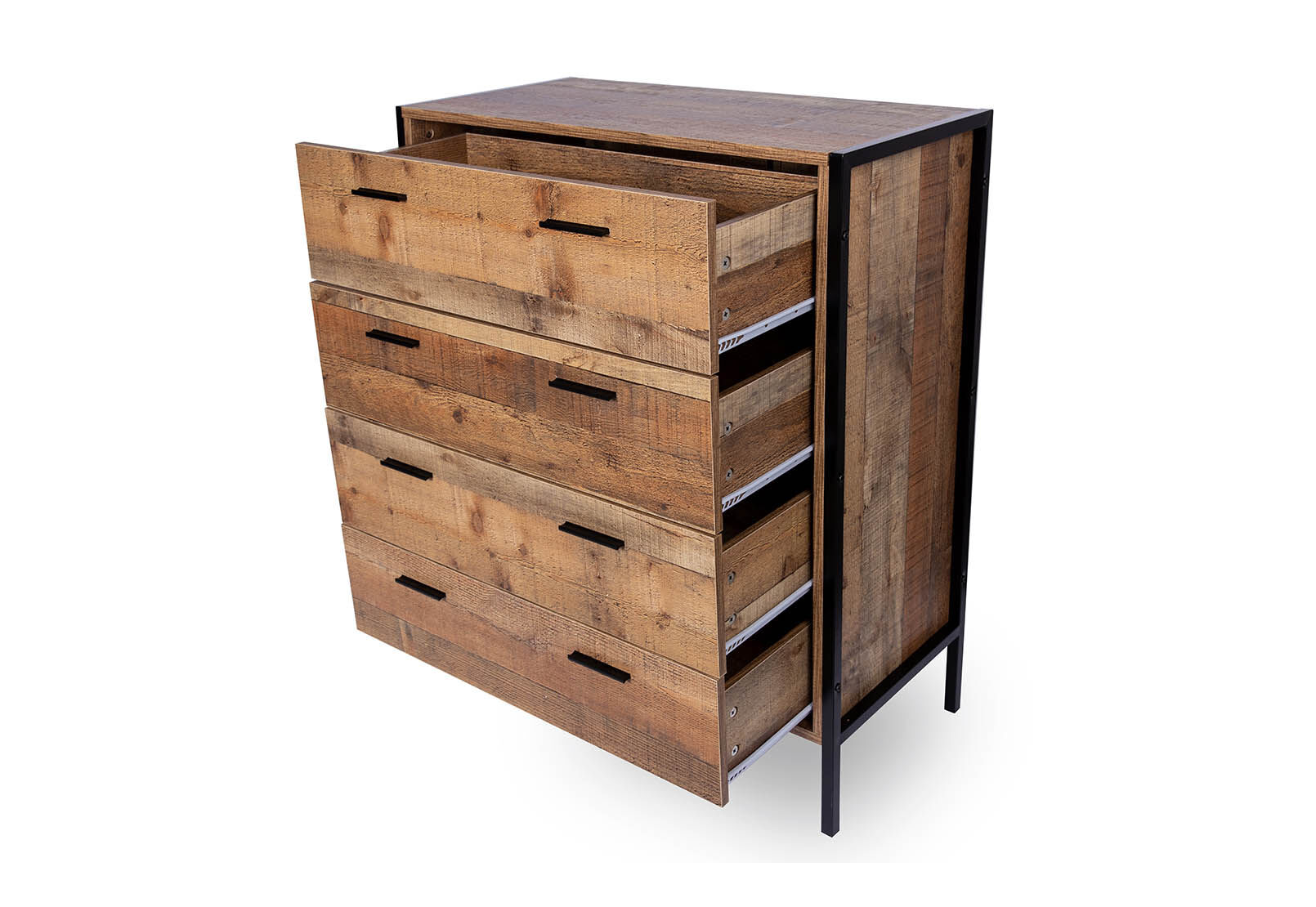 NATURAL ALAN 4 Drawer Tall Chest Amart Furniture