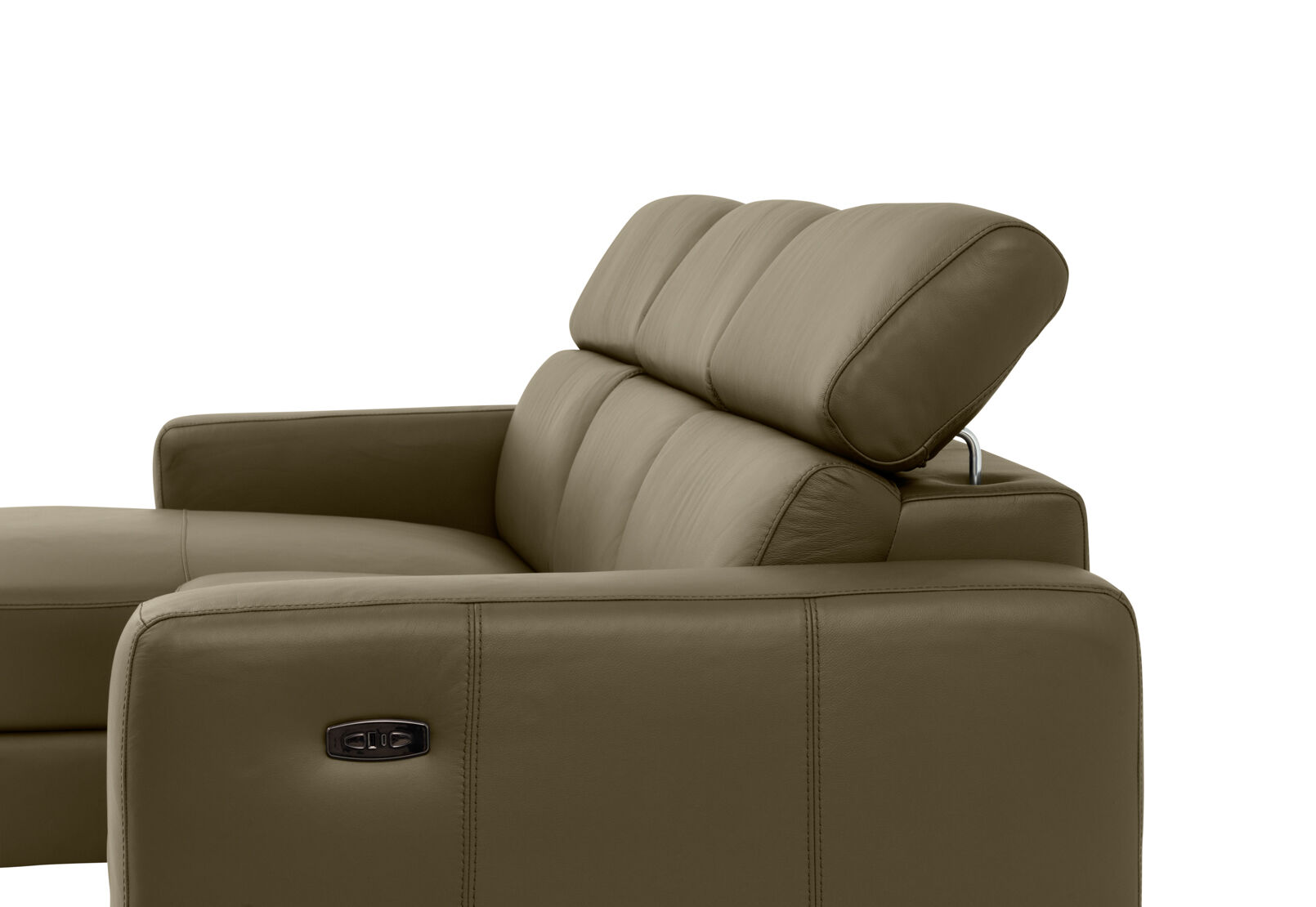 DAMIAN LEATHER - 3 Seater Sofa with LHF Chaise DAMIAN LEATHER