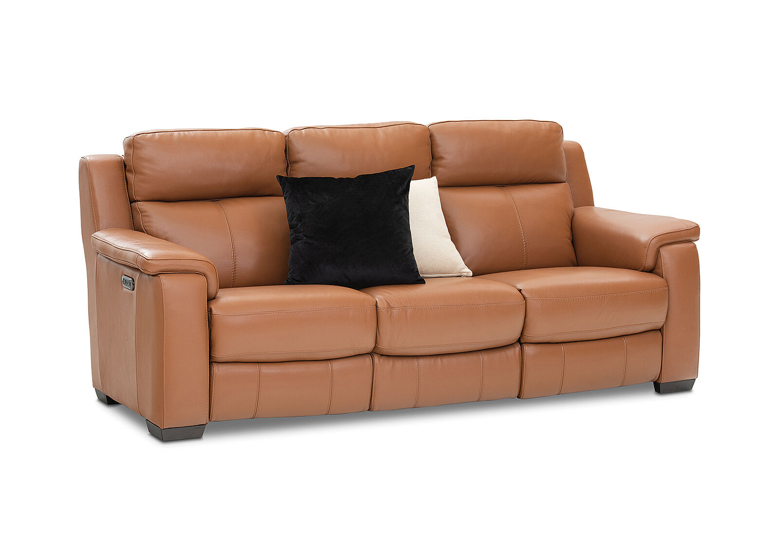 CAPELLO - Leather 3 Seater Sofa with 2 Inbuilt Electric Recliners CAPELLO
