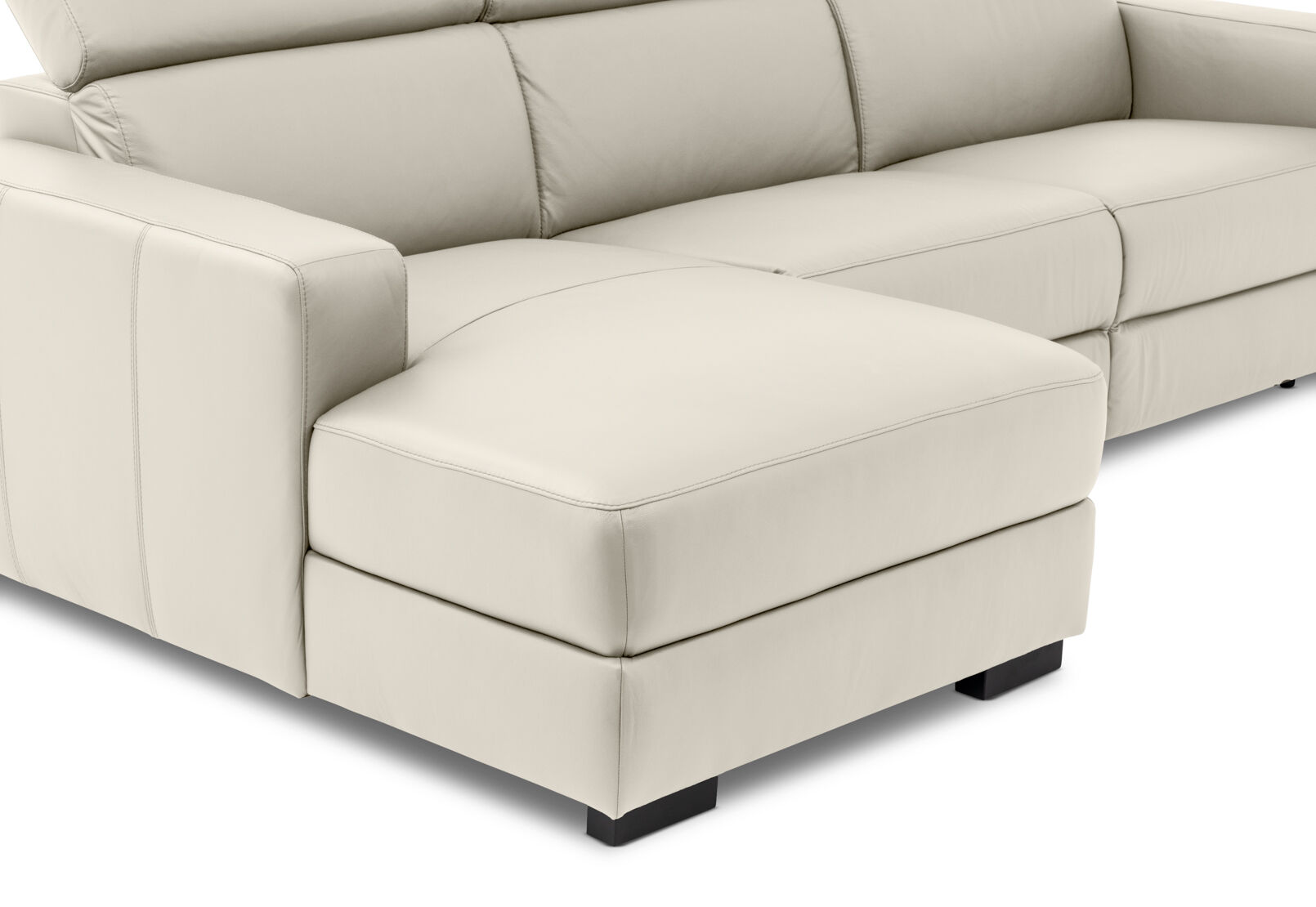 DAMIAN LEATHER - 3 Seater Sofa with LHF Chaise DAMIAN LEATHER