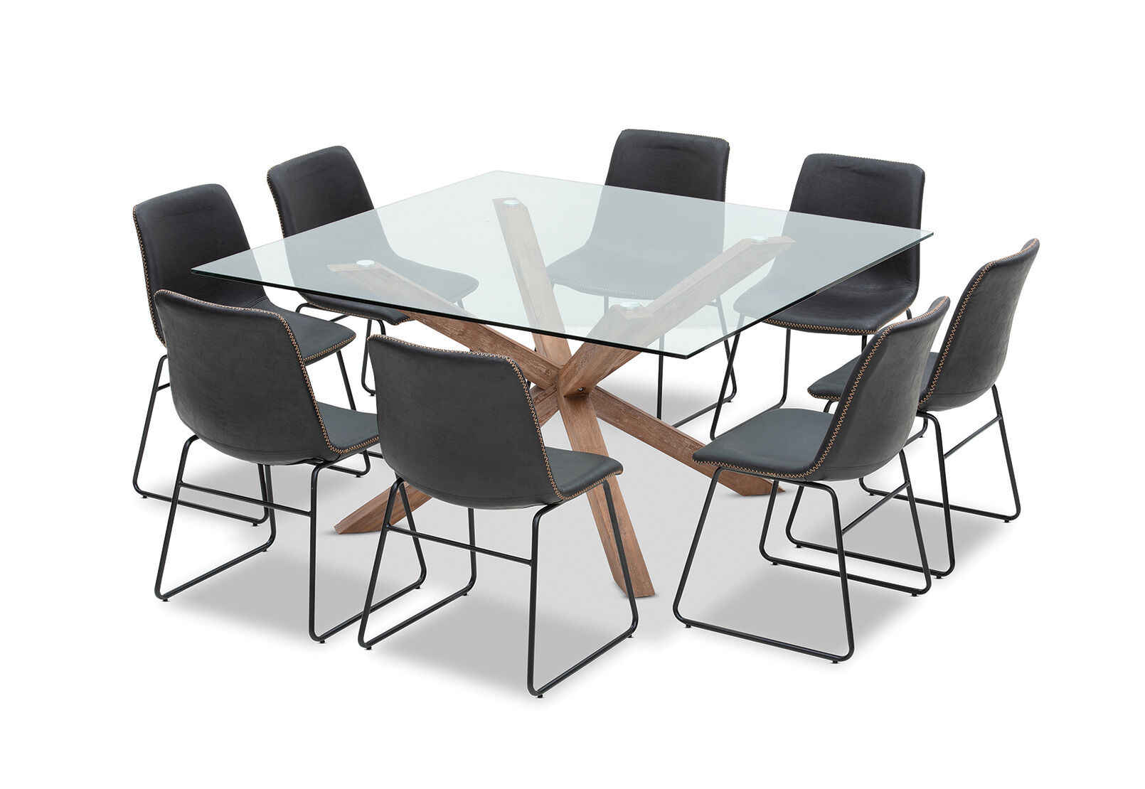 PROMENADE - 9 Piece Dining Suite with Loire Dining Chairs PROMENADE