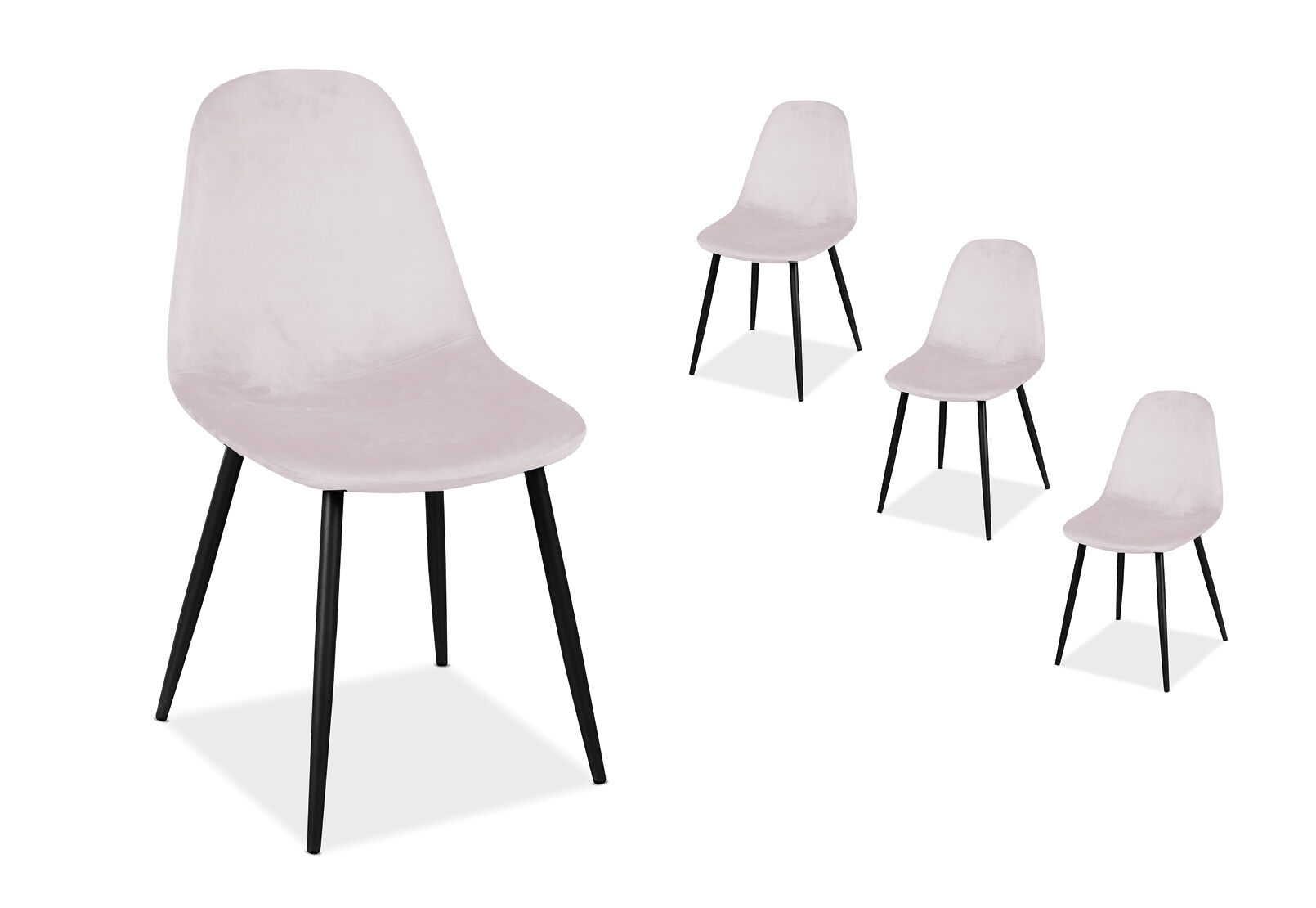 blush salto set of 4 blush dining chair amart furniture