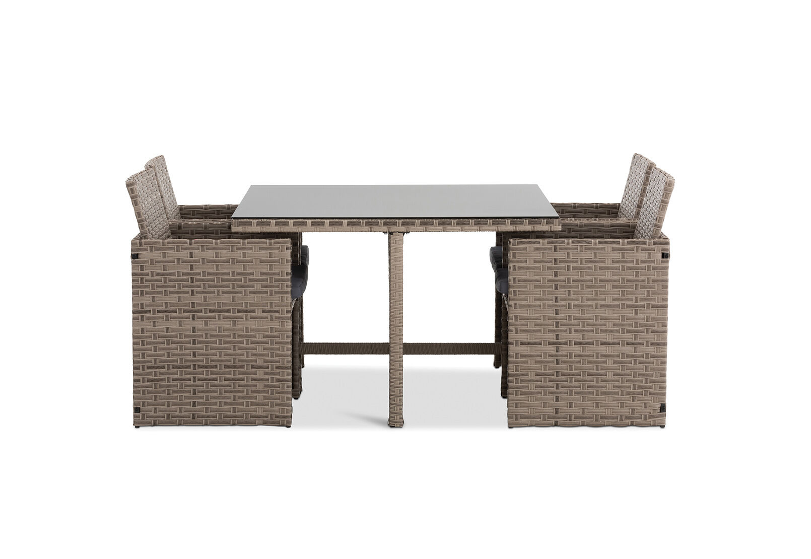 LIGHT GREY NOBBY 5 Piece Outdoor Dining Setting Amart Furniture