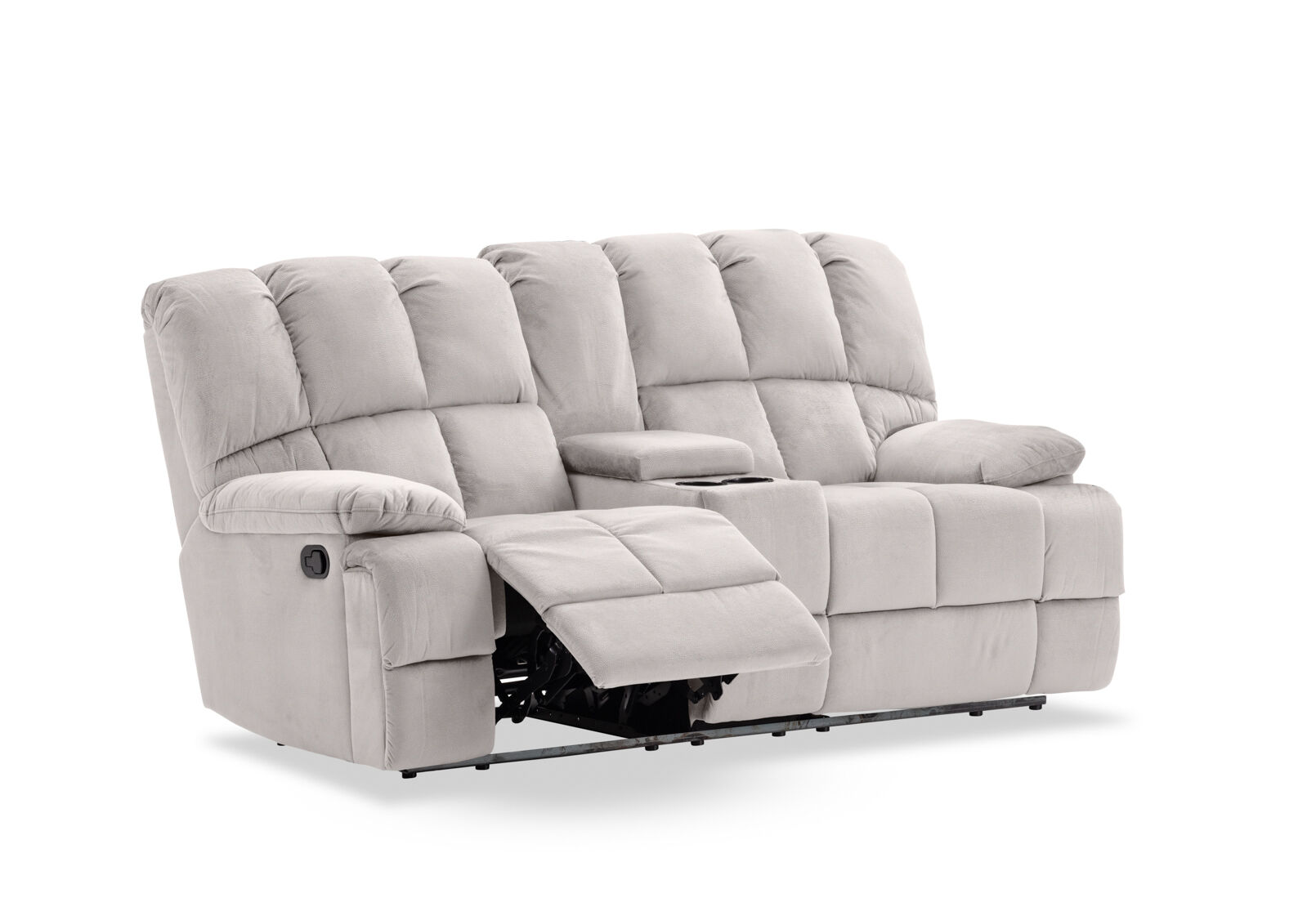 LEBRON FABRIC - 2 Seater with Recliners and Console LEBRON FABRIC