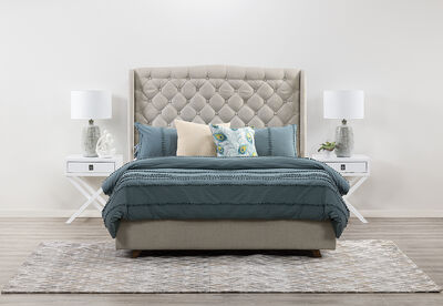 ARAGON - 3 Piece Queen Bedroom Suite With Rosco Bedsides