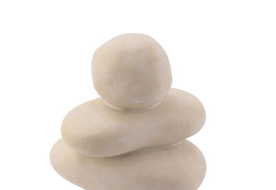 JOLIRA - Ceramic Textured Pebble Sculpture