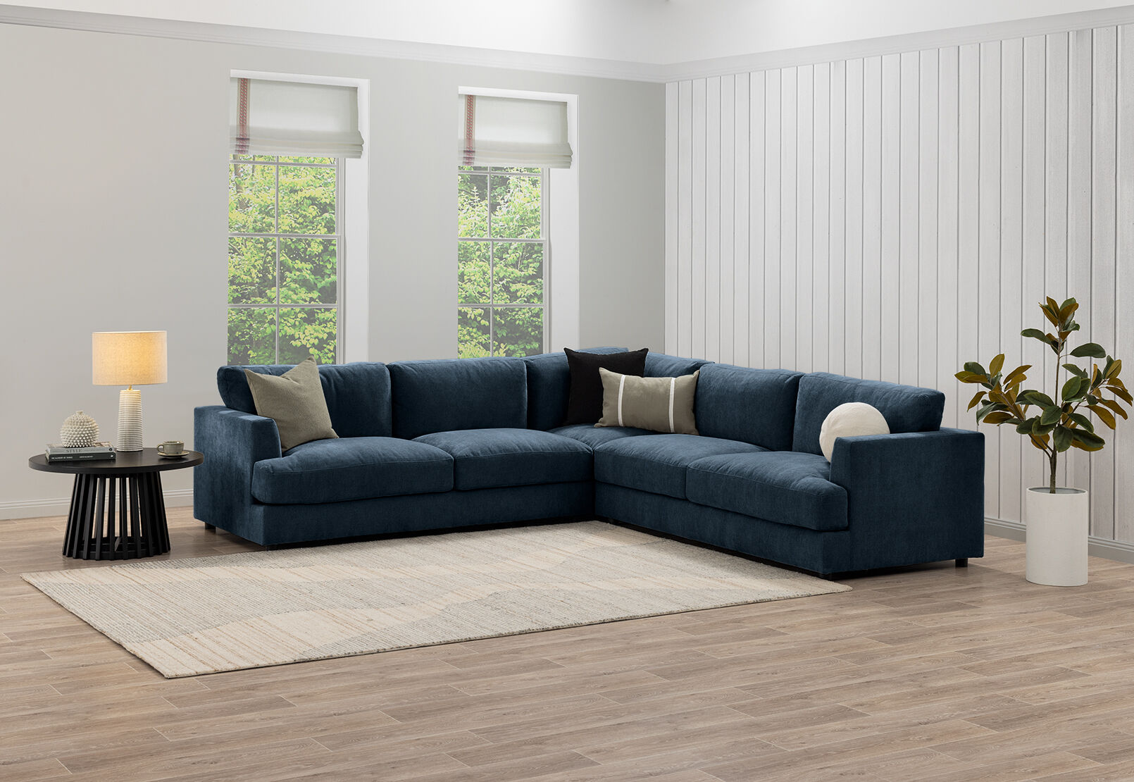 COURTNEY FABRIC - 5 Seater Corner Lounge COURTNEY FABRIC