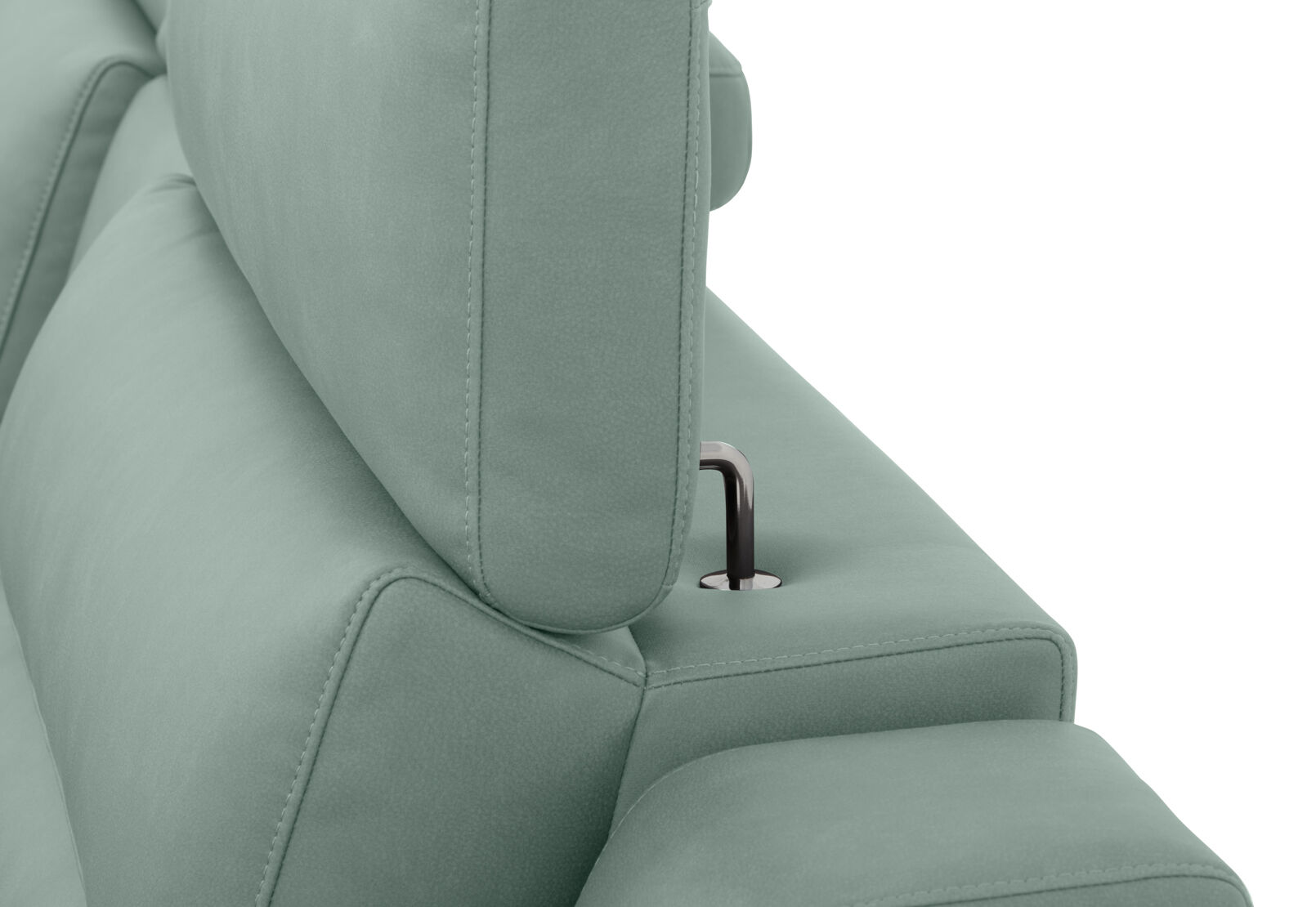 JEFFRIES FABRIC - Corner Lounge with Inbuilt Electric Recliner and LHF Chaise JEFFRIES FABRIC