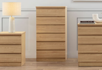 HOWARD - 6 Drawer Wide Tall Chest