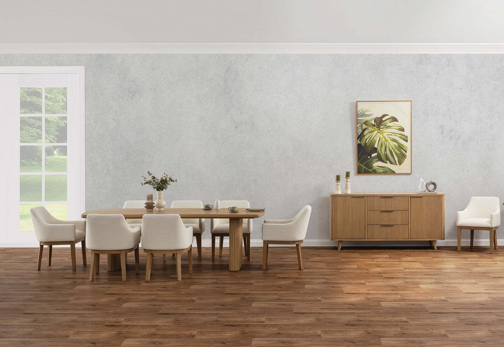 MIRAN - 9 Piece 2400 Dining Suite with Armondo Dining Chairs MIRAN