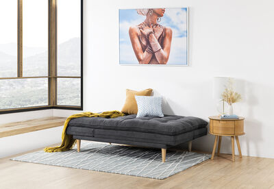 BAILEY - Fabric Click Clack Sofa Bed