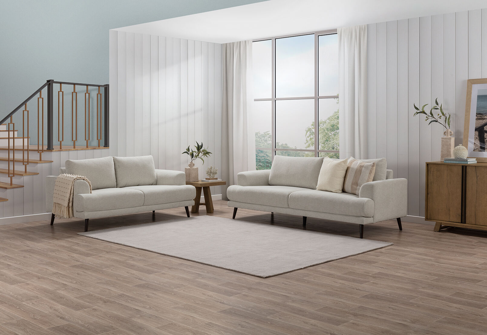 JERMAINE FABRIC - 3 Seat Sofa JERMAINE FABRIC
