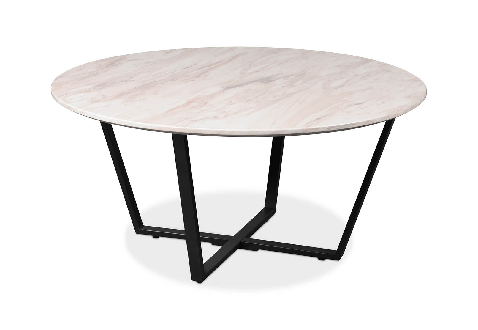 Marble Chantilly Round Coffee Table Amart Furniture