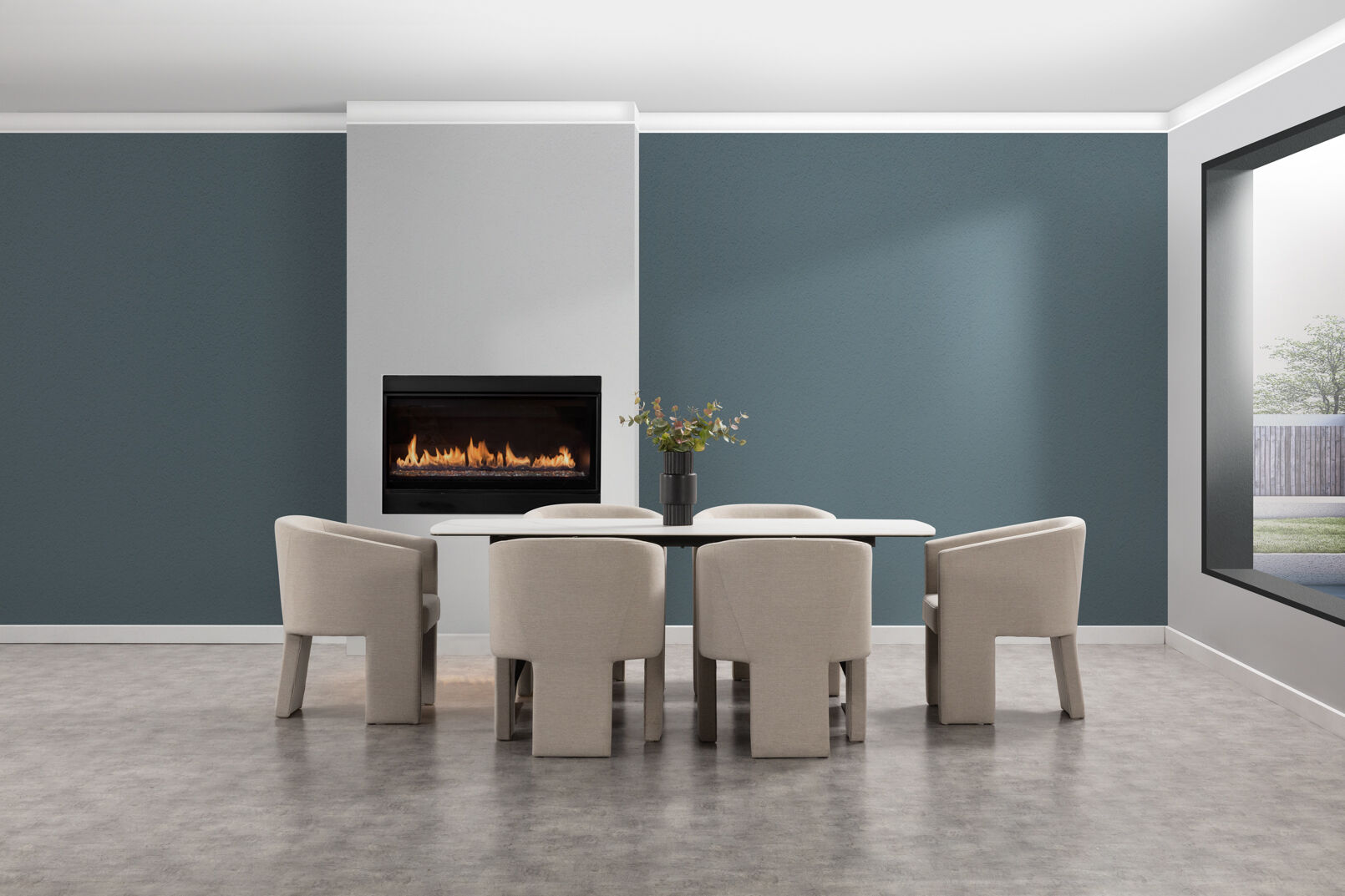 MACKINLEY - 7 Piece Suite with Alicante Dining Chairs. MACKINLEY