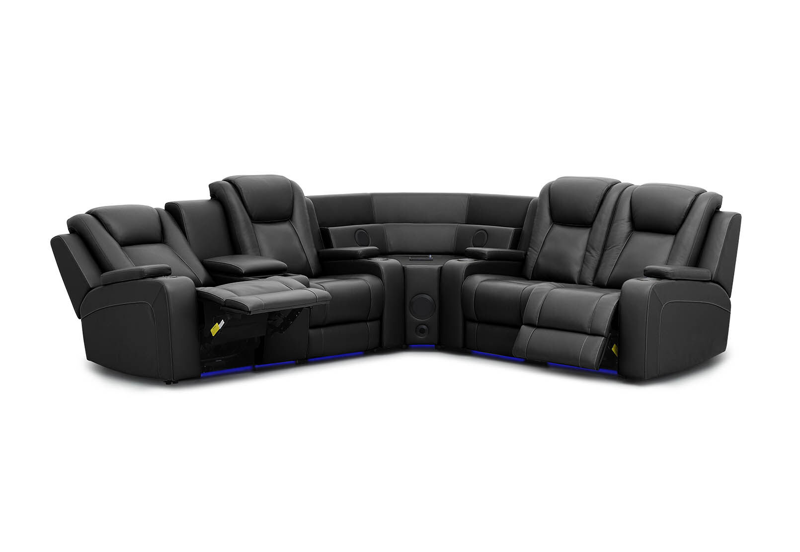 SENTINAL MK2 LEATHER - 4 Piece Corner with LHF Console SENTINAL MK2 LEATHER