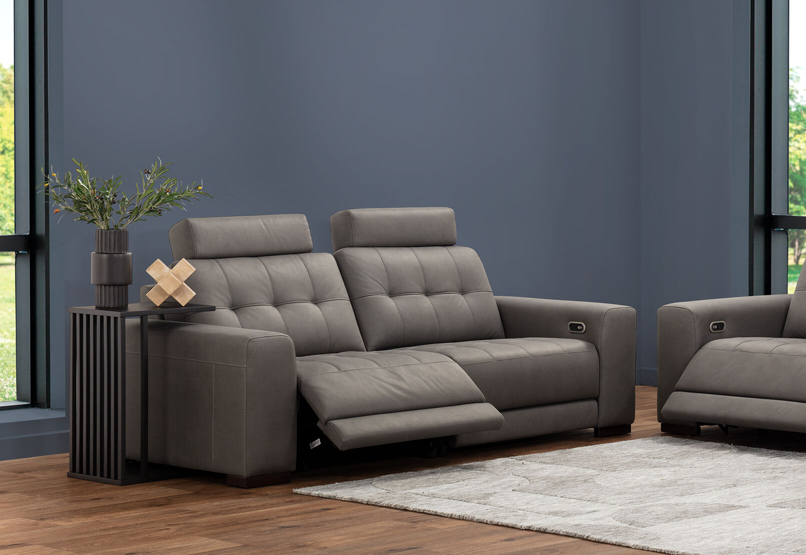 COWPER FABRIC - 2 Seater Electric Recliners COWPER FABRIC