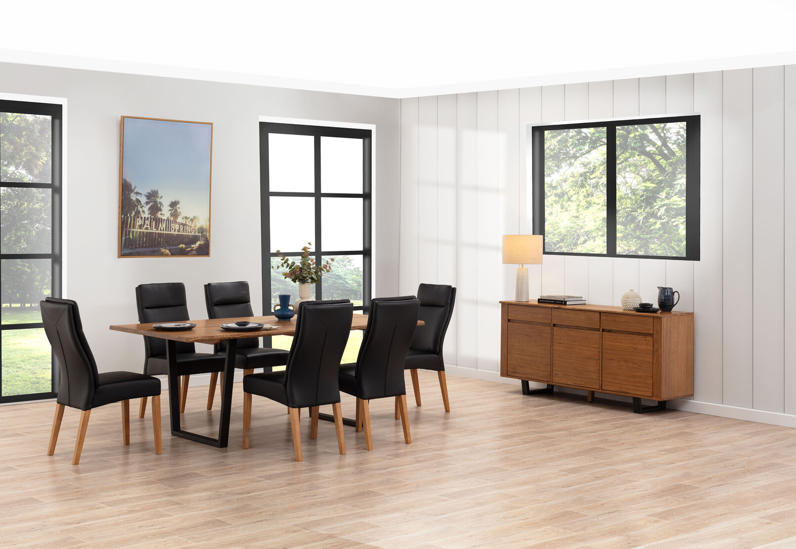 AMMAN - 7 Piece Suite with Asheville Dining Chairs AMMAN