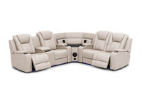 SENTINAL MK2 LEATHER - 4 Piece Corner with LHF Console SENTINAL MK2 LEATHER