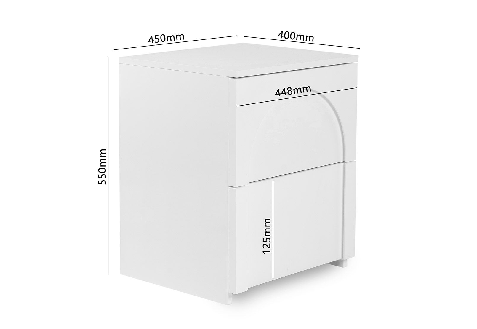 SAVONA - 2 Drawer Bedside SAVONA