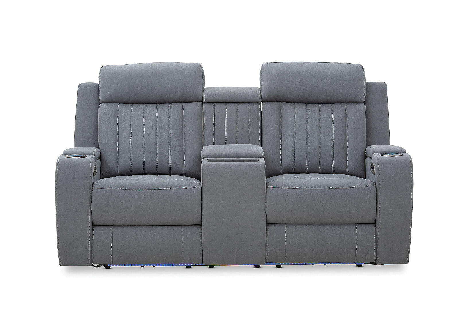 Two seater outlet recliner lounge