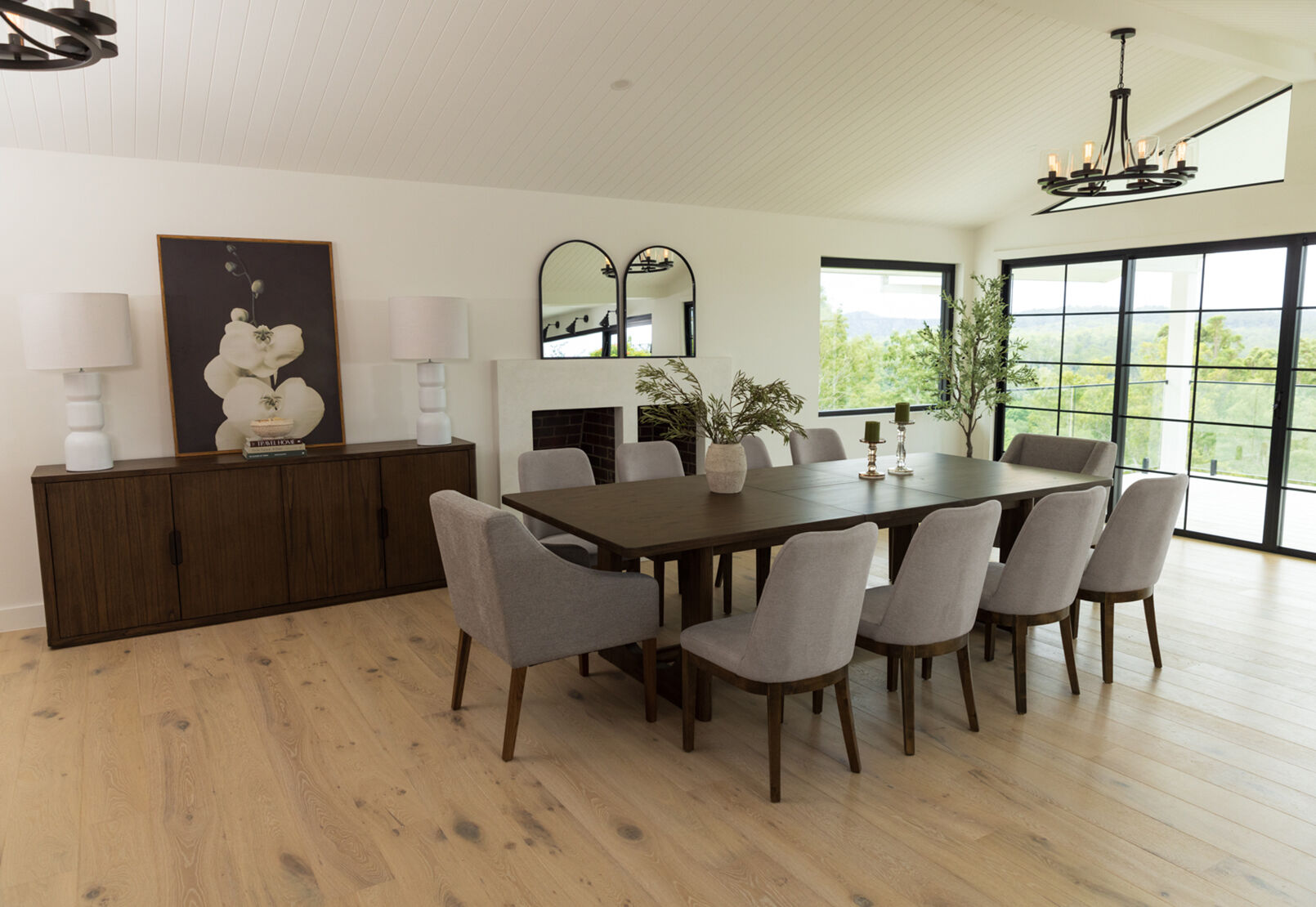 NICCOLO - 11 Piece Extension Dining Suite with 2 Volante and 8 Santino Dining chairs. NICCOLO