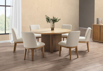 THORIN - 7 Piece Suite with Cora Dining Chairs