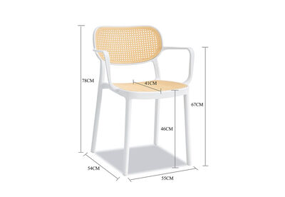 McKAY - Set of 4 Outdoor Dining Chairs