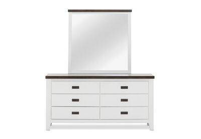 LE FRANSCHHOEK - 6 Drawer Dresser with Mirror