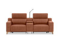 GAGE FABRIC - 2 Seater with Electric Recliners & Console GAGE FABRIC