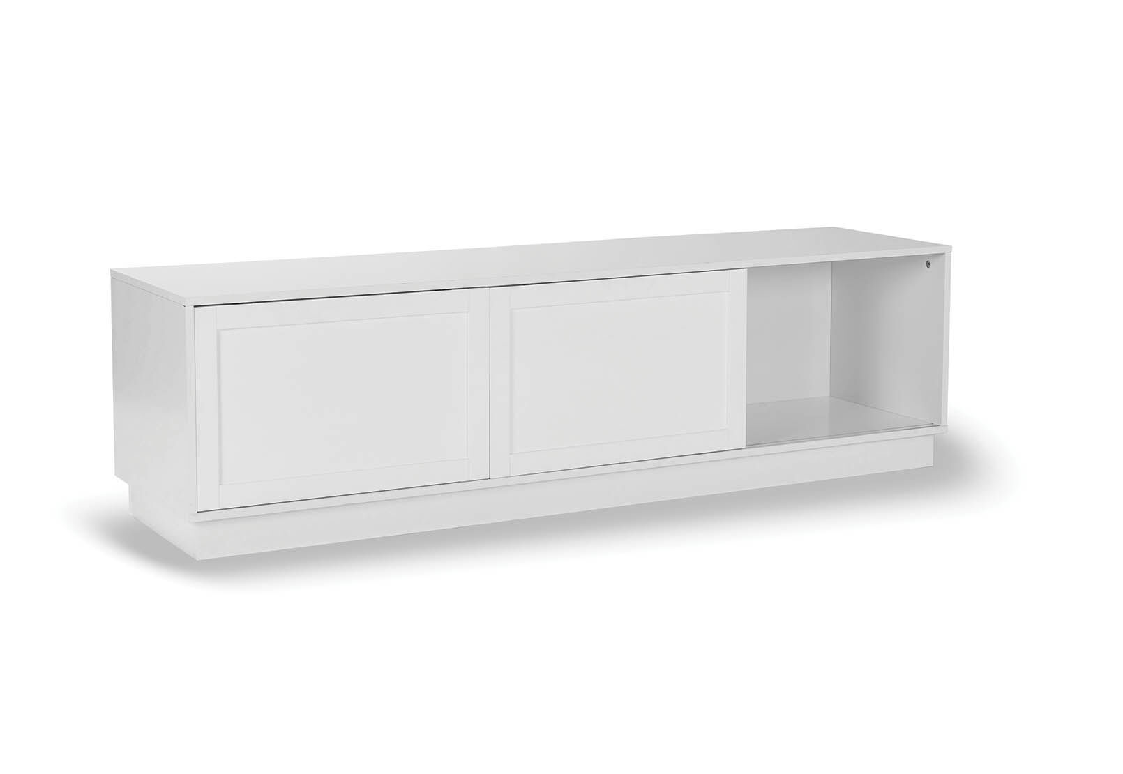 White gloss tv unit amart deals