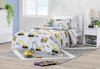 MACHINES AT WORK - Single Quilt Cover Set MACHINES AT WORK